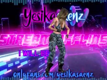 yesikasaenz — Chaturbate recorded stream screenshot (15 Feb 2026)