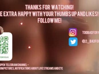 2badforyou — Chaturbate recorded stream image, 30.04.2026 10:40
